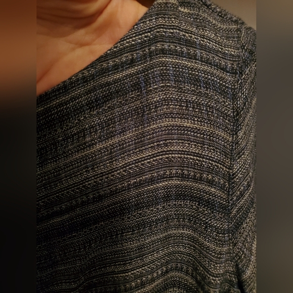 Eileen Fisher coastline tunic. Oversized. 100% linen. Grey, white, blue. XS P. - Picture 7 of 14